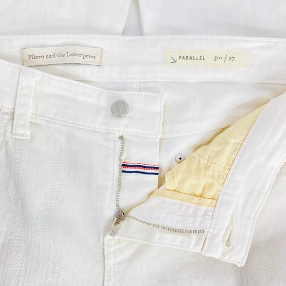 Pilcro and the Letterpress Parallel White Jeans - Picture 5 of 11